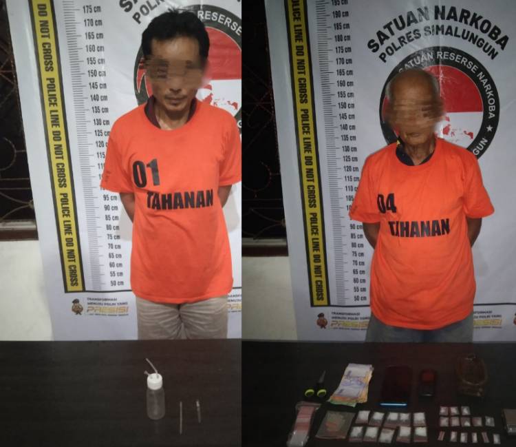 Sat Narkoba Polres Simalungun Berhasil Tangkap Dua Tersangka
