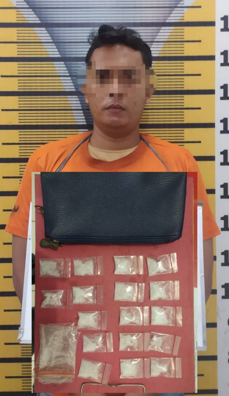 17 Paket Sabu Seberat 19,44 Gram, Antarkan Pria Ke Penjara