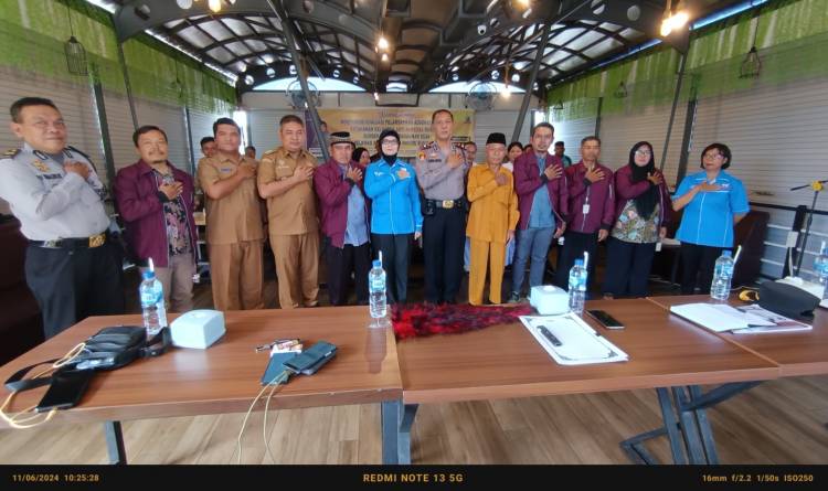Kapolsek Tanah Jawa Hadiri Monitoring Evaluasi Program Ketahanan Keluarga Anti Narkoba