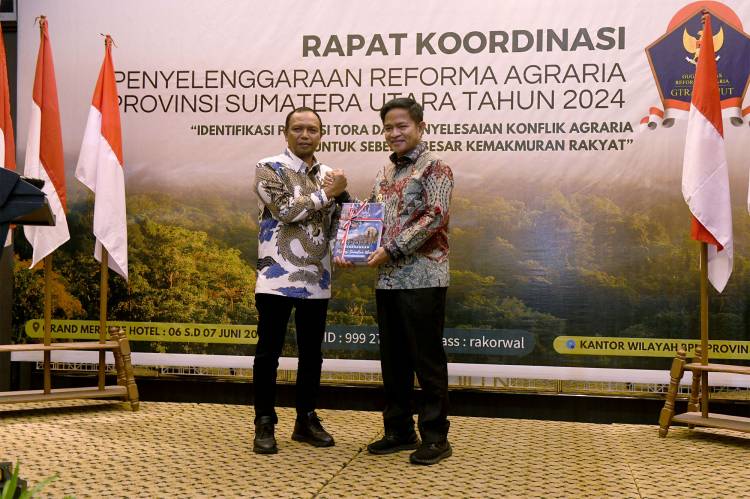 Rakor Penyelenggaraan Reforma Agraria, Pj Gubernur Sumut Sebut Momentum Rumuskan Langkah Srategis