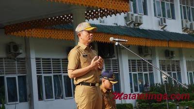 Pj. Bupati Langkat  Melalui  Sekda  dalam  Apel Gabungan, mengajak masyarakat sukseskan Budidaya Udang
