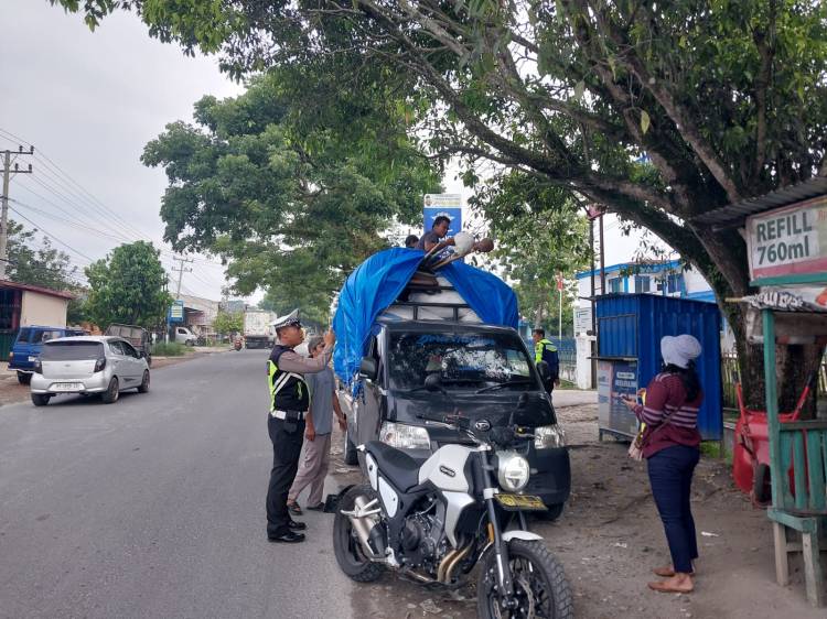 Patroli Kasat Lantas Polres Simalungun IPTU Jonni Antisipasi Geng Motor dan Kendaraan ODOL