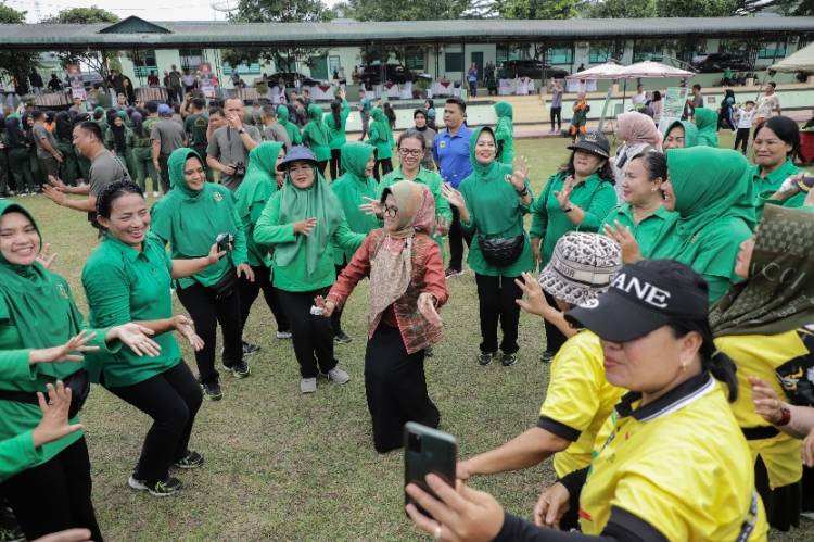 HUT ke-62 Korem 022/PT, dr Susanti; Semoga TNI  Semakin Maju, Jaya, Kuat, Kokoh Jaga NKRI
