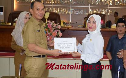 DPRD Langkat Gelar Paripurna Penjelasan 6 Ranperda