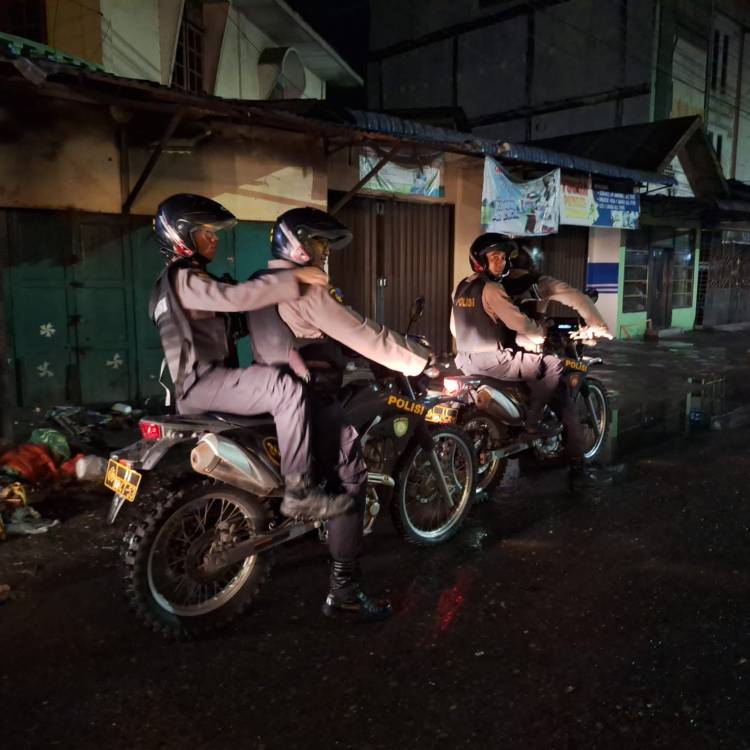 Patroli Presisi Polres Pelabuhan Belawan Tangkap 1 Anggota Genk Motor di Marelan