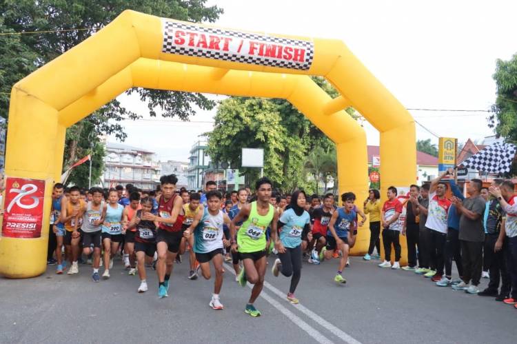 Polres Tebing Tinggi Selenggarakan Olahraga  Run 5K dan 10K