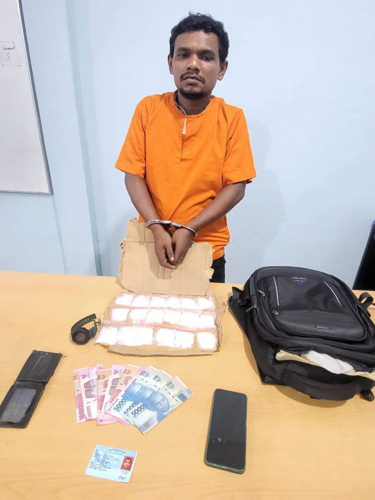 Warga Aceh Gagal Edarkan 18 Bungkus Sabu di Batubara