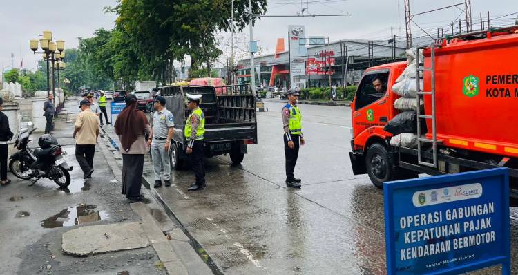 Polda Sumut Gelar Operasi Gabungan Sadar Pajak Kendaraan Bermotor