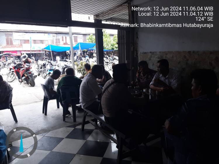 Kapolsek Tanah Jawa Ajak Warga Sukseskan Pemilu 2024 dan Jaga Kamtibmas di Hutabayuraja