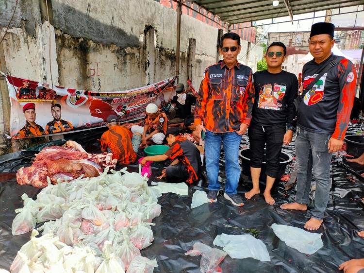 Rayakan Idul Adha, MPC PP Kota Medan Berqurban dan Tepung Tawar 7 Kader