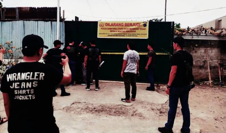 Sejumlah Lapak Judi di Binjai Digerebek