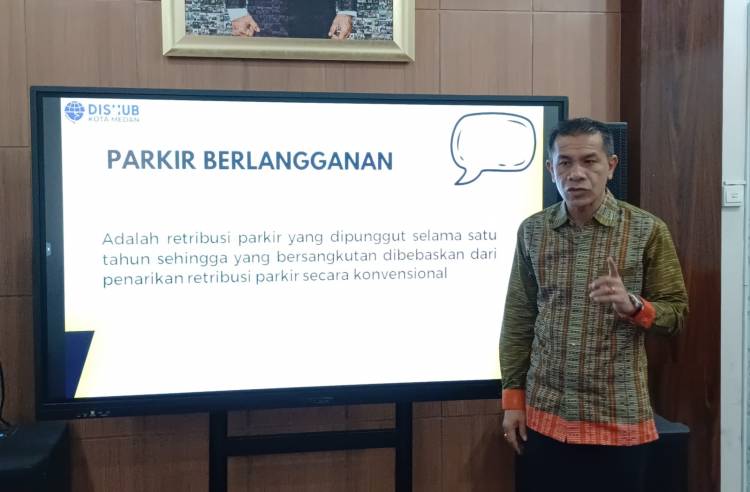 Seluruh Kendaraan ASN Pemko Medan Wajib Gunakan Stiker Parkir Berlangganan