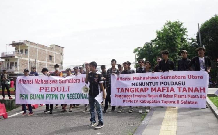 AMSU Tuntut KAPOLDASU Proses Hukum Oknum Pengurus KPSS Muara Upu Tapsel