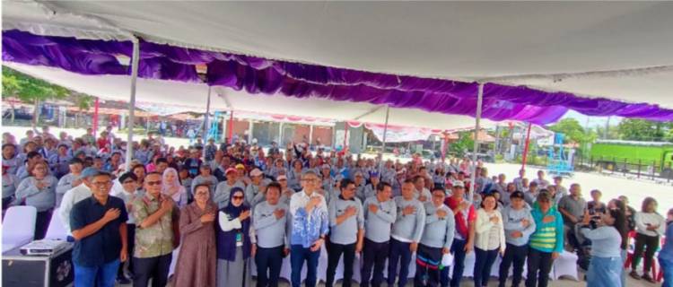 Pimpin Sosialisasi Germas Di Kabupaten Toba,  Sihar Tekankan Tiga Penyakit Utama