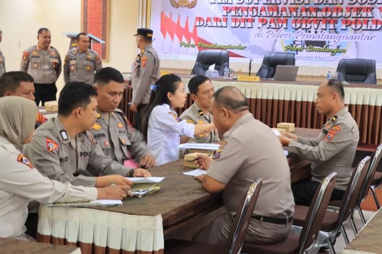 Polres Pematangsiantar Terima Kunker Ditpamobvit Polda Sumut