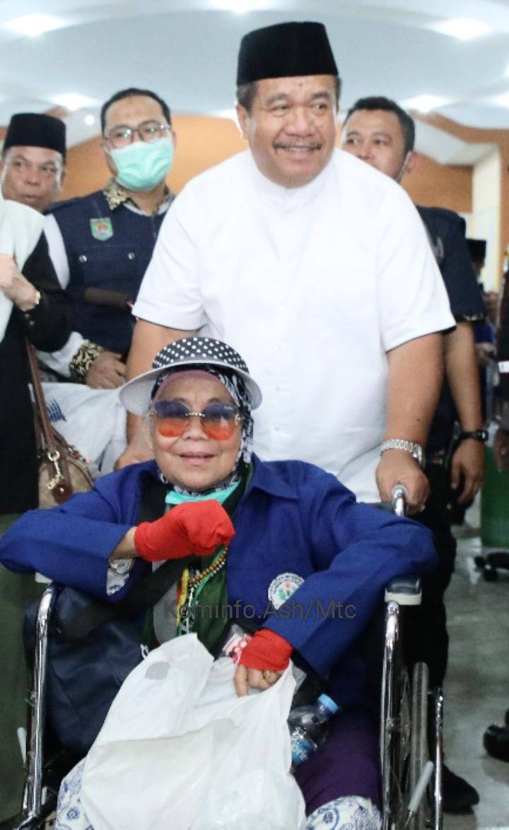 Dua Jemaah Haji Asal Asahan Dijemput Terlebih Dahulu Karena Sakit