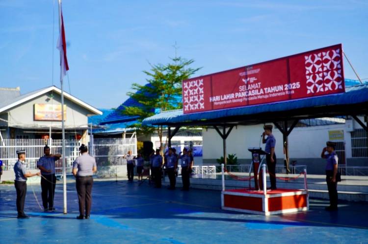 Upacara Upacara di Rutan Medan Berlangsung Khidmat dan Penuh Semangat Kebangsaan