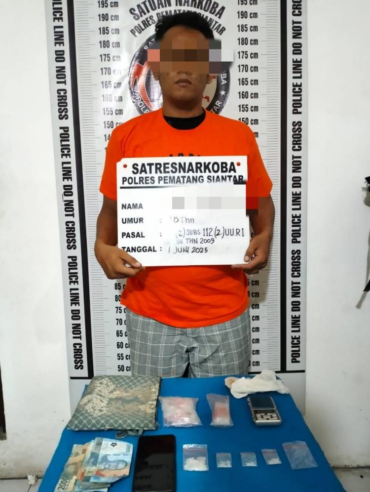 Pengedar Sabu Tak Berkutik Disergap Sat Resnarkoba Polres Pematangsiantar