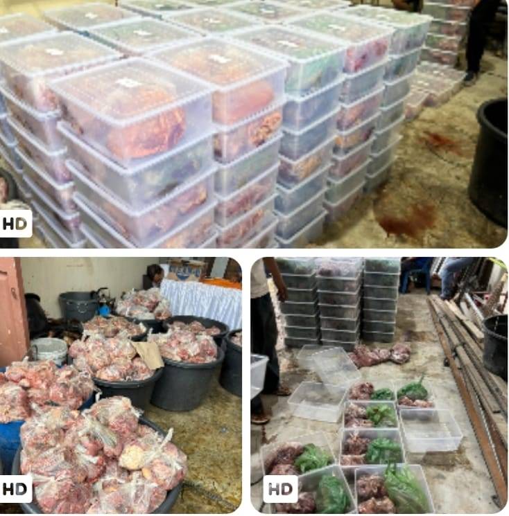 Mesjid Amal Bakti  Kurban 16 Lembu 2 Kambing