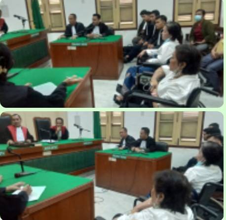 Kasus Pemalsuan Surat, Dua Terdakwa Pakai Kursi Roda Jalani Sidang di PN Medan