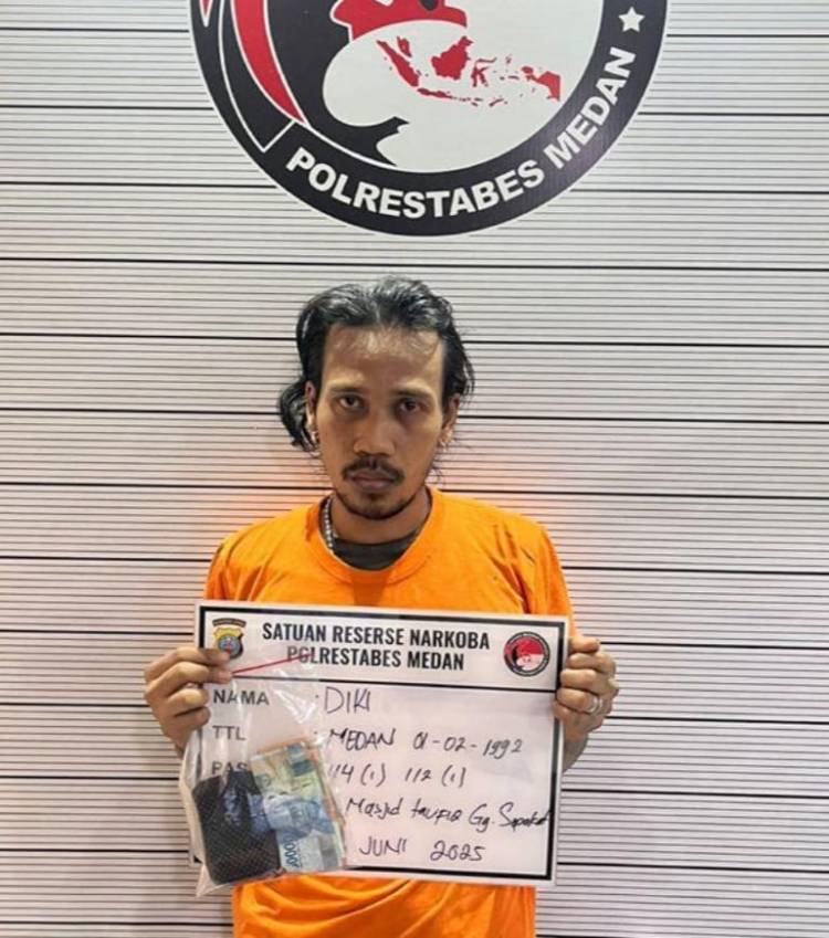 Baru Dua Minggu Jual Sabu, Diki Diciduk Polisi dari Rumahnya