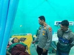 Polres Pakpak Bharat Respon Cepat Warga Butuh Bantuan, Kirim Personil Donasikan Darah