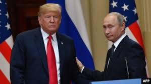Presiden Rusia Vladimir Putin dengan Presiden Amerika Serikat Donald Trump, Mengutuk Militer Israel