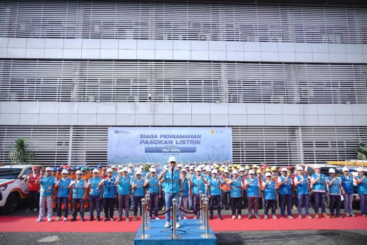 PLN UID Sumatera Utara Gelar Apel Siaga Kelistrikan Sambut Idul Adha 1446 H