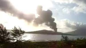 Kembali Terjadi  Erupsi Gunung Raung