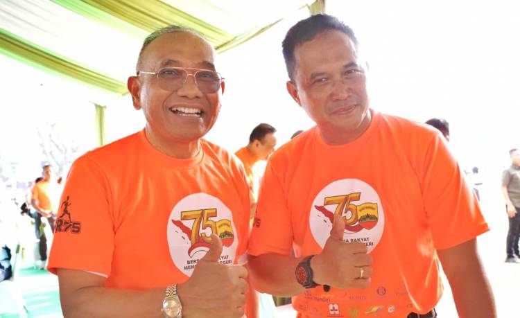 Bupati Simalungun Bersama Forkopimda Hadiri HUT Ke 57 Kodam I/BB di Medan