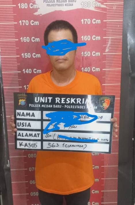 Polsek Medan Baru Amankan Terduga  Pelaku Curanmor di Parkiran Klinik Dr Getaa