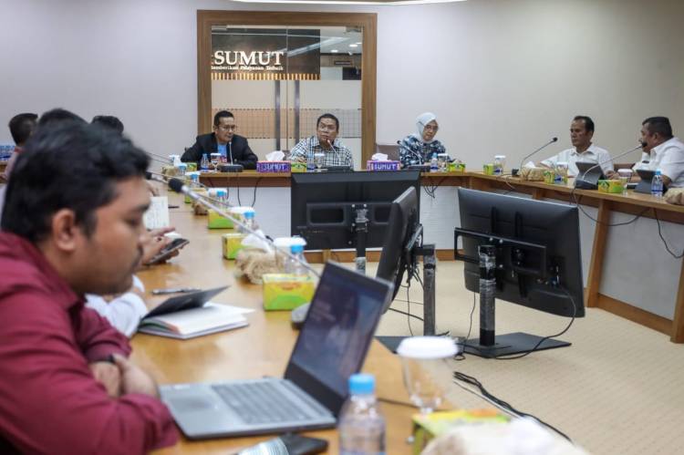 Bertemu pihak PT Bank Sumut, Wesly Silalahi Bahas Biaya Pembangunan Gedung IV Pasar Horas Jaya