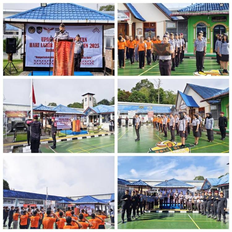 Kobarkan Semangat Pancasila, Rutan Tarutung Laksanakan Upacara Bendera Peringatan Hari Lahir Pancasila Tahun 2025