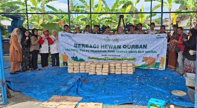 Pegadaian Inisiasi Program Daging Qurban Ramah LingkunganTanpa Kantong Plastik