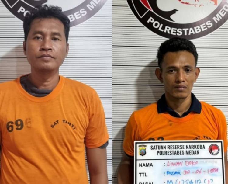Polrestabes Medan Ringkus Dua Pengedar  Sabu Tanjung Selamat dan Desa Marindal