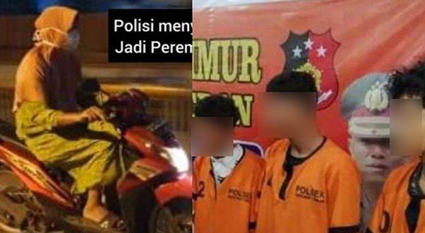 Demi Jaga Kenyamanan Masyarakat, Polisi Nyamar Pakai Daster Wanita Ungkap Kasus Begal