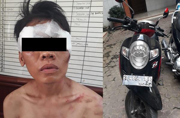 Curi Motor Pelanggan Salon, Jefri Babak Belur Diamuk Warga 