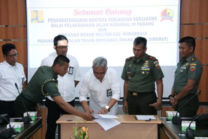 MoU ditandatangani, Pembangunan Jalan "TRANS MENTAWAI" dimulai