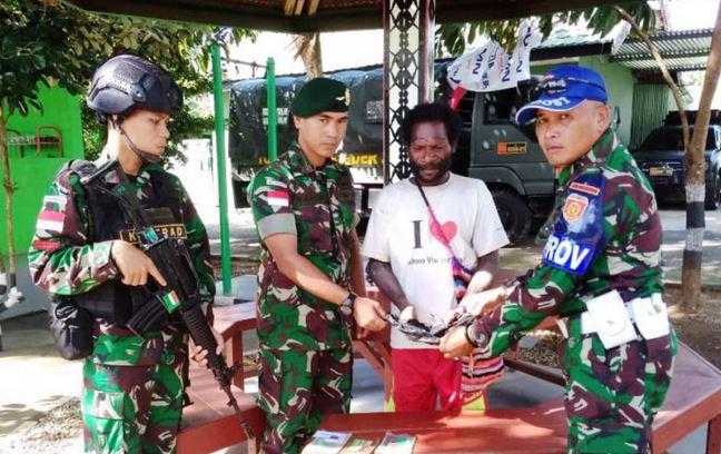 Bawa Bibit "Daun" Terlarang, TNI Amankan Pemuda di Perbatasan RI-Papua Nugini