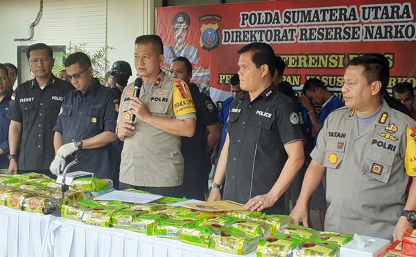 Polda Sumut Ungkap Peredaran 59 Kg Sabu