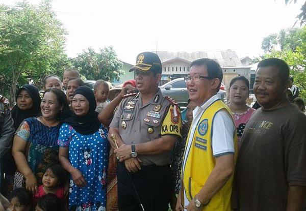Kapolres Pelabuhan Belawan Renovasi Rumah Kek Sampa