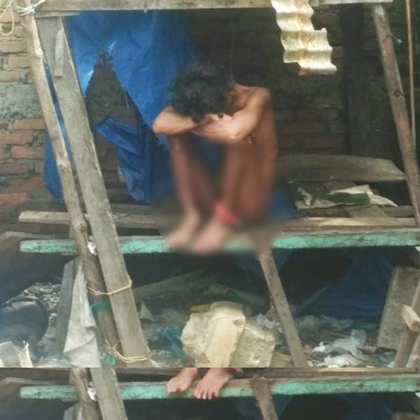 Gara Gara Banyak Ngelem, Jiwa Terganggu dan di Pasung Orang Tuanya