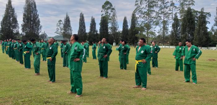  Tingkatkan Kemampuan Bela Diri,Kodim 0207/Simalungun Latihan Yong Moodo