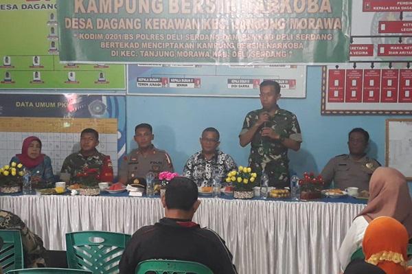 Program Desa Bersinar Muspika Tanjung Morawa, Danramil : Solusi Desa Bebas Narkoba