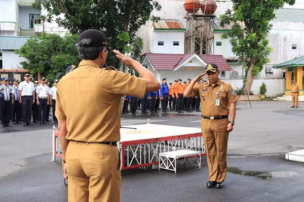 Sekdako Pimpin Apel Gabungan Pemko Binjai