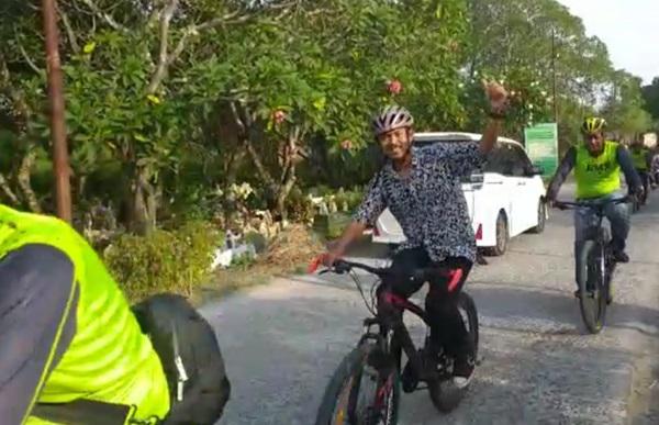 Pantau Kamtibmas, Kapolsek Medan Timur Ajak Wartawan Patroli Sepeda