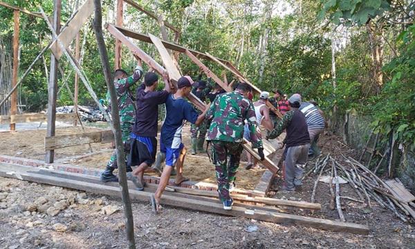 Satgas TMMD Kodim 1405/Batanghari Wujudkan Impian Khusnin Sang Petani Karet