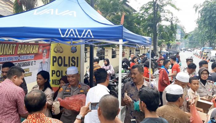 Polsek Medan Timur, Kembali Lakukan Jum'at Barokah