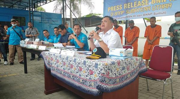Diduga Hasil Bisnis Narkoba , Asset Gembong Narkoba Di Asahan Disita BNN