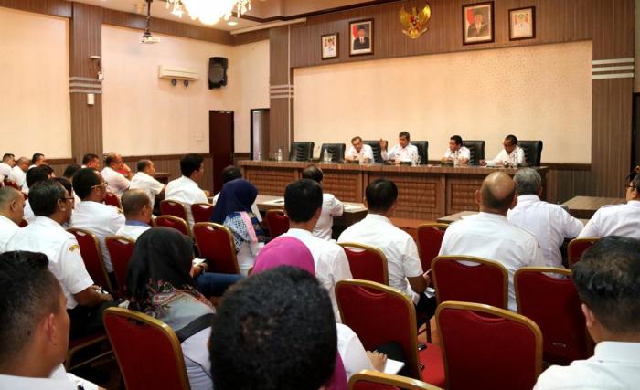 Sekda Pimpin Rapat Koordinasi Atasi Banjir, Transportasi & Sampah
